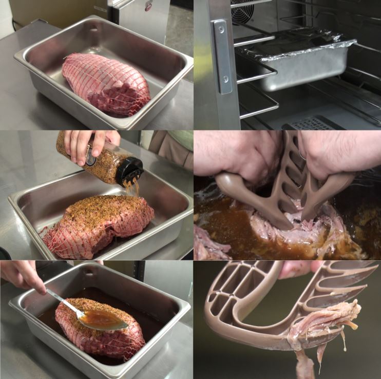 pulled lamb with bear claws